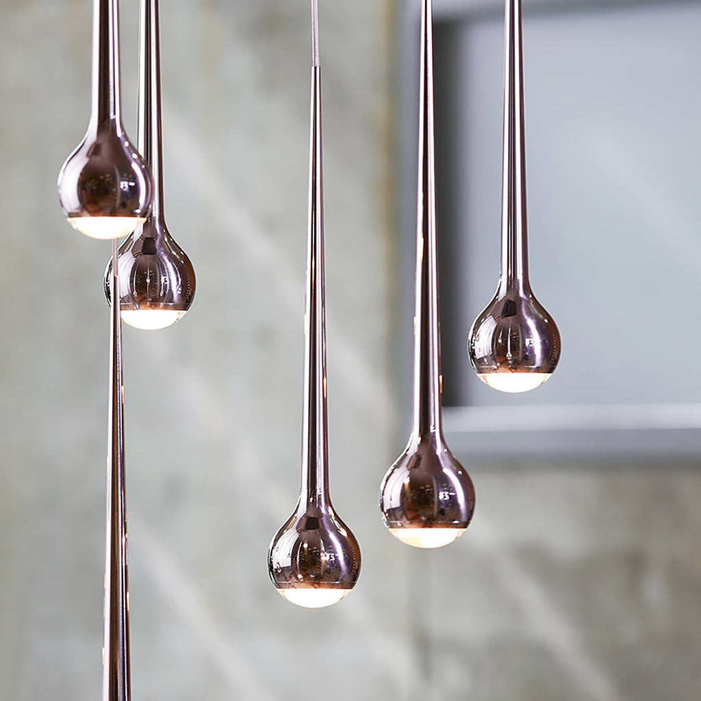 RAVENSCROFT DRAPED GLASS HANGING LANTERN