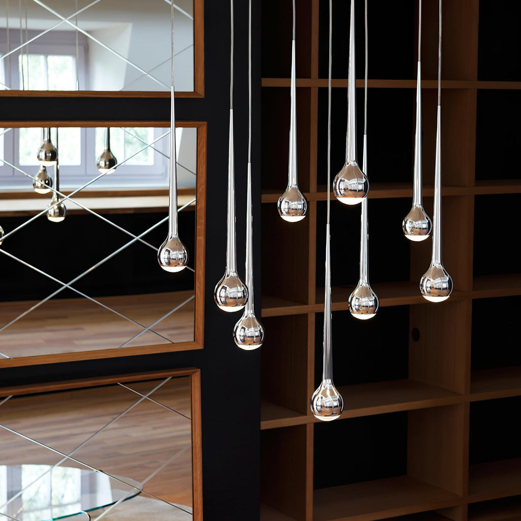RAVENSCROFT DRAPED GLASS HANGING LANTERN