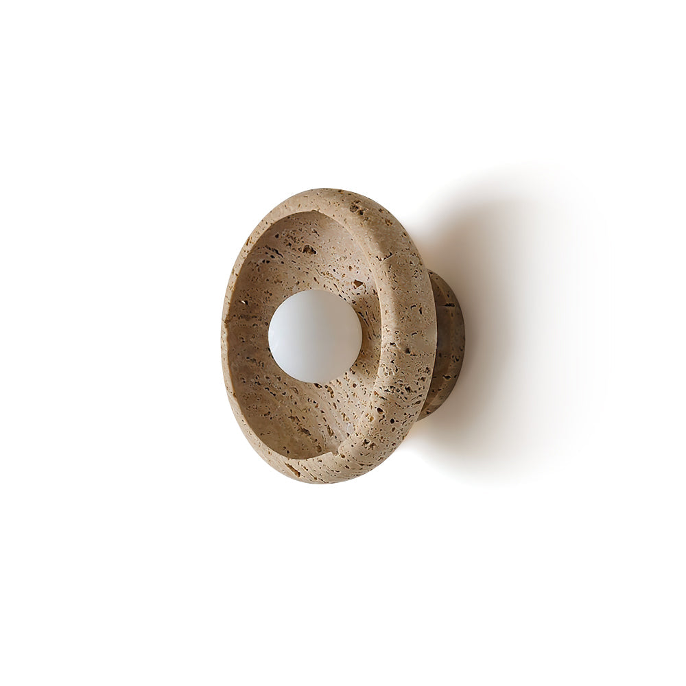 RAVENHALL TRAVERTINE ILLUMINATED WALL SCONCE
