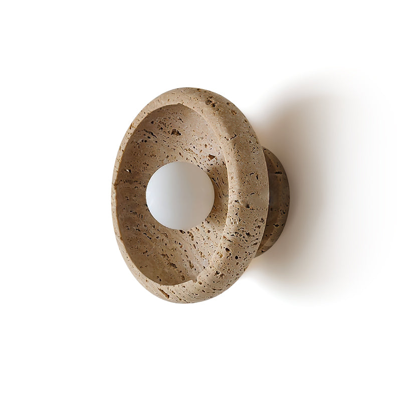 RAVENHALL TRAVERTINE ILLUMINATED WALL SCONCE