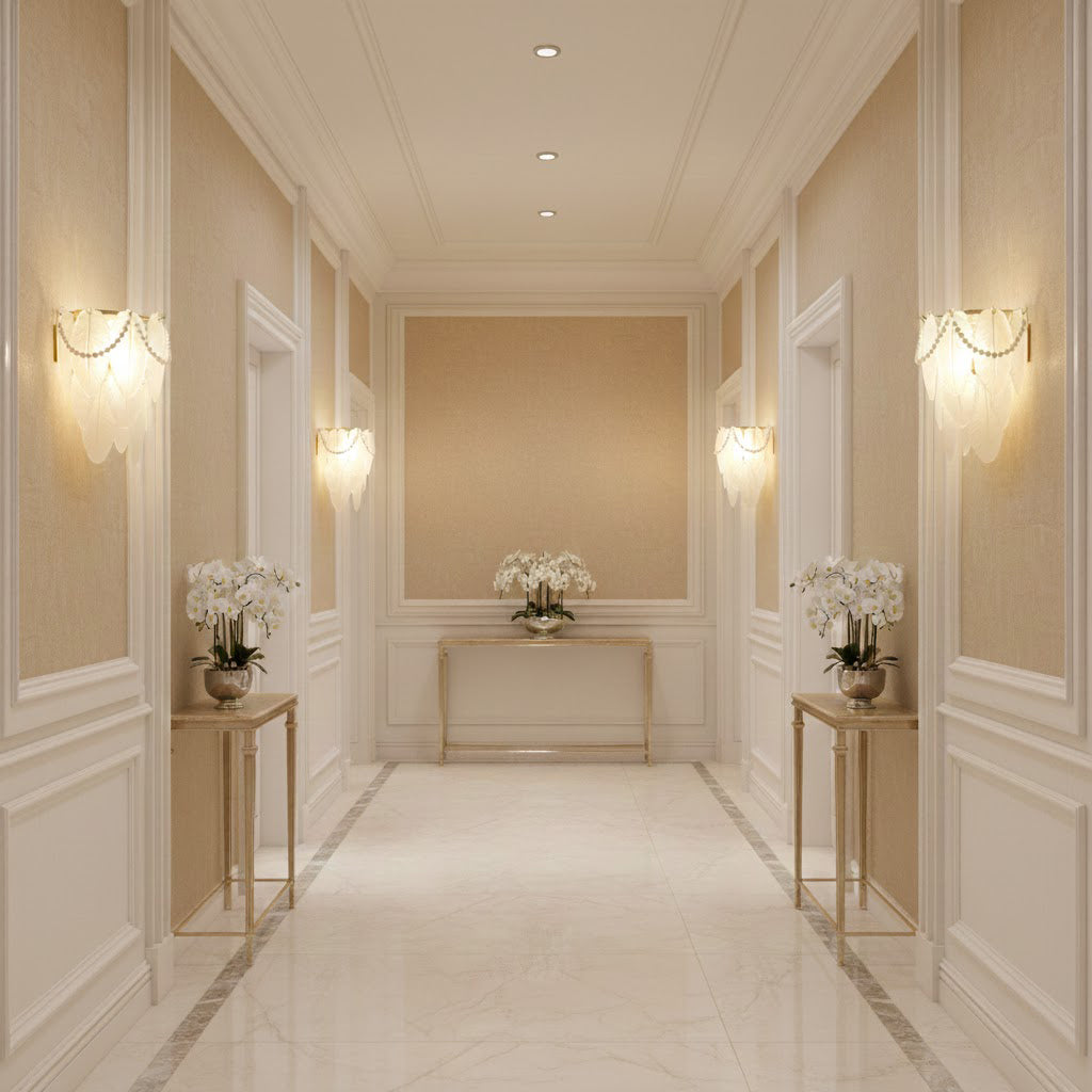 WINDSOR PLUME ILLUMINATED SCONCE
