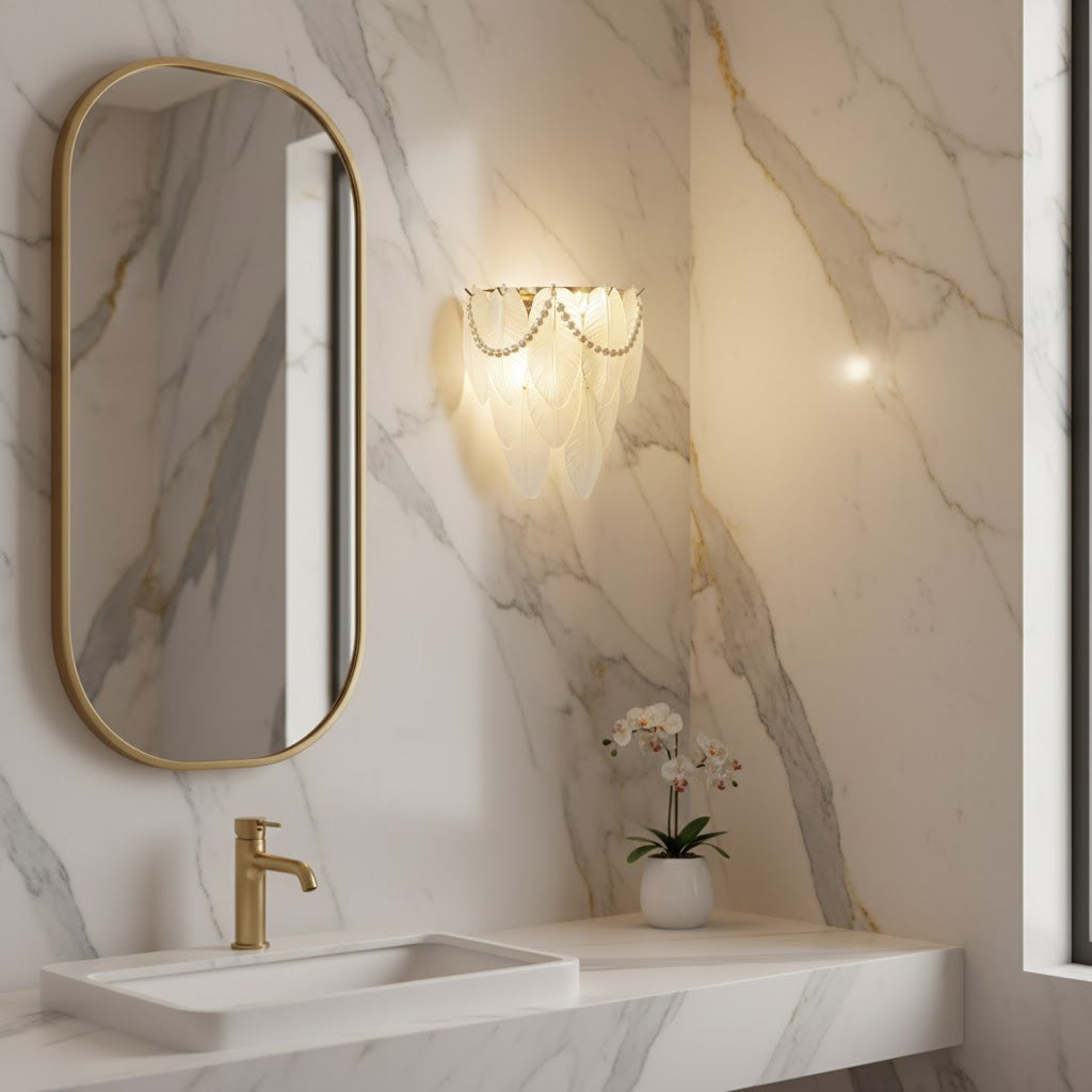 WINDSOR PLUME ILLUMINATED SCONCE