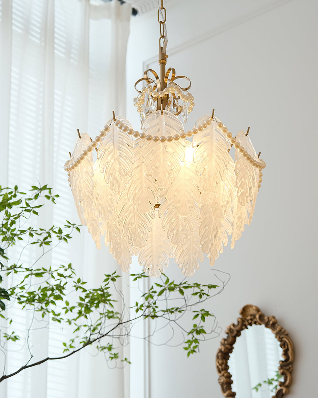 WINDSOR PLUME CRYSTAL LUMINAIRE