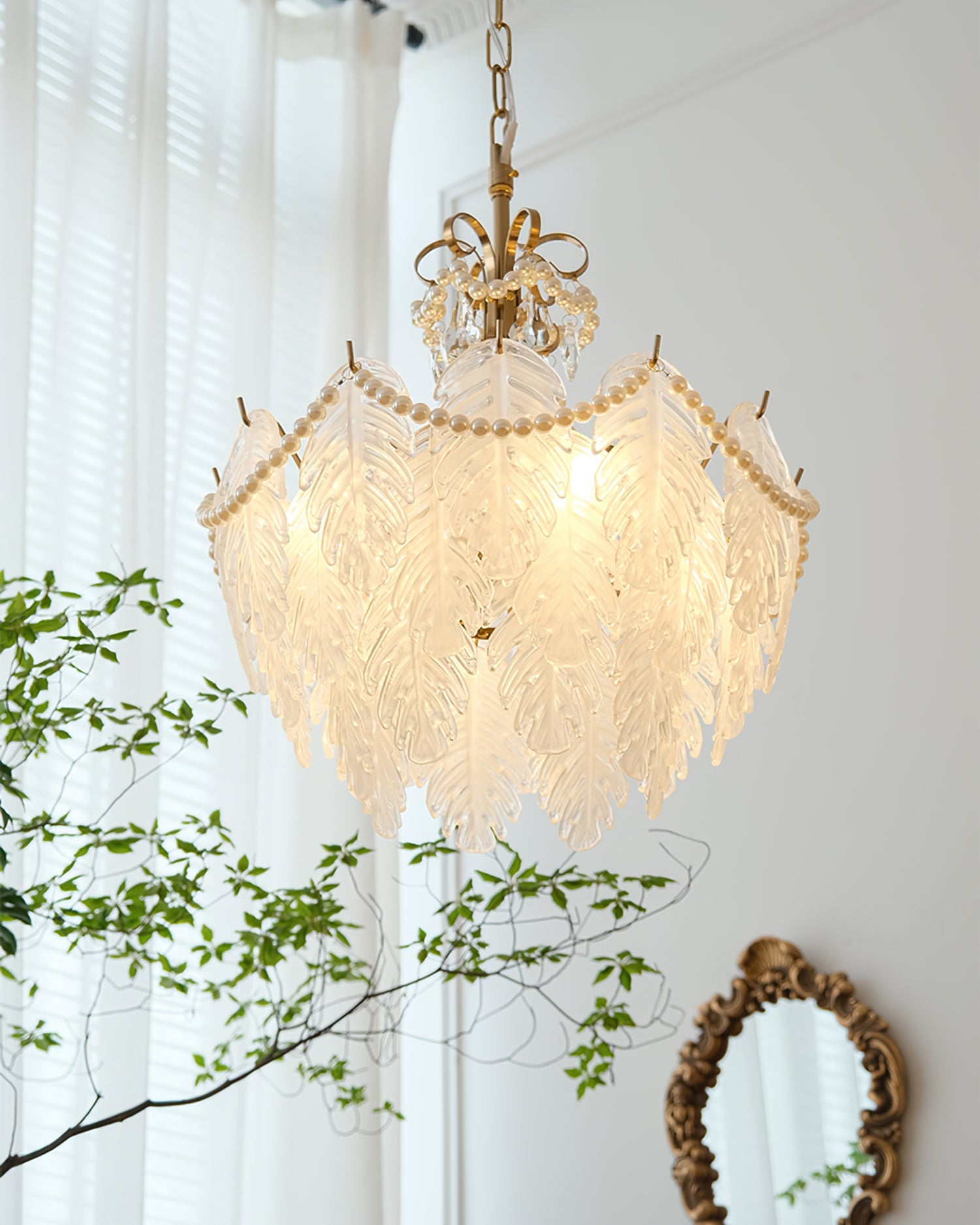 WINDSOR PLUME CRYSTAL LUMINAIRE