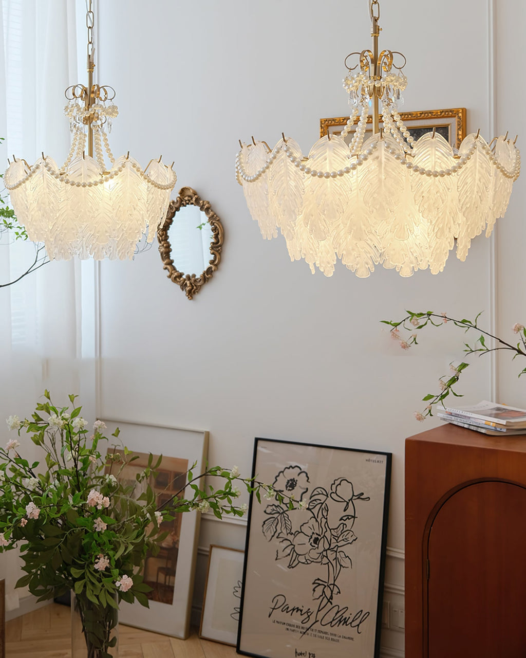 WINDSOR PLUME CRYSTAL LUMINAIRE