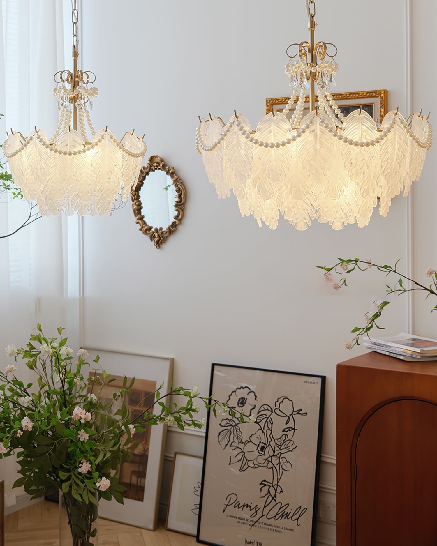 WINDSOR PLUME CRYSTAL LUMINAIRE