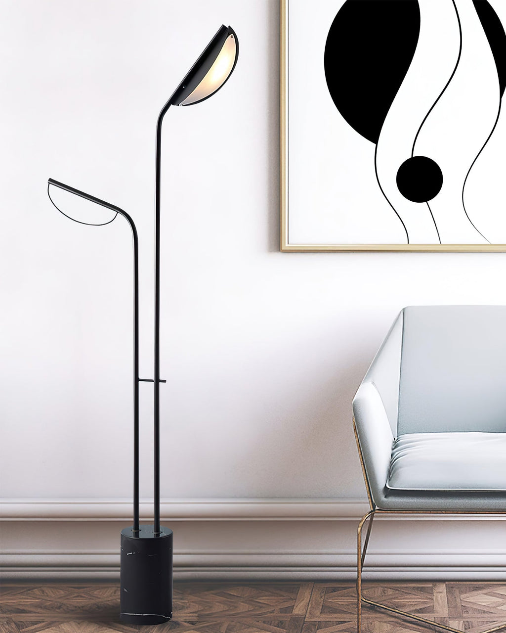 VANDERBILT TAPERED SILK SHADE LAMP