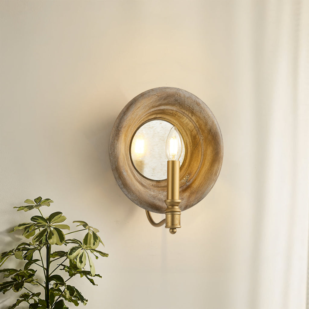 RAVENSCROFT TAPERED BRASS WALL SCONCE