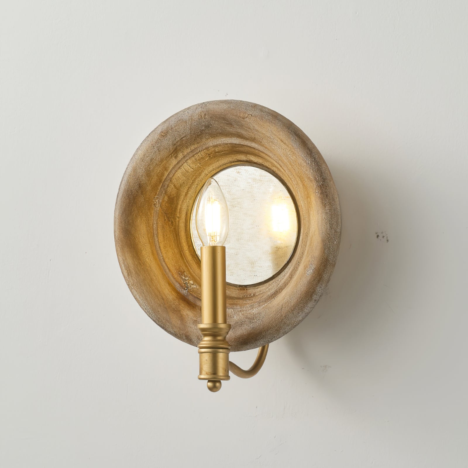 RAVENSCROFT TAPERED BRASS WALL SCONCE