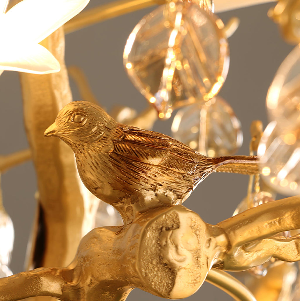 VERITY BLOOMING CRYSTAL CANDELABRA