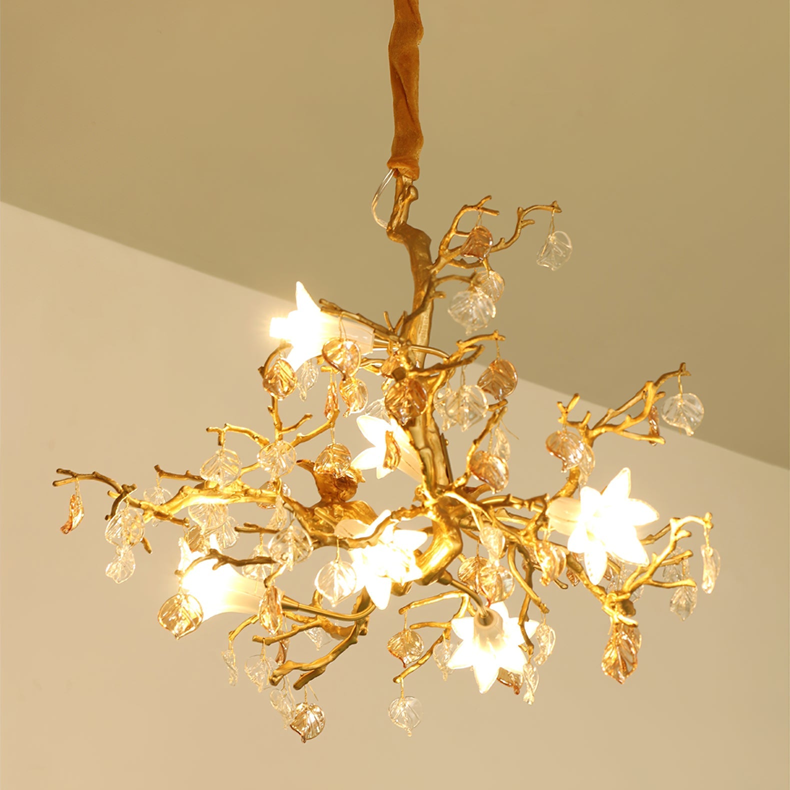 VERITY BLOOMING CRYSTAL CANDELABRA