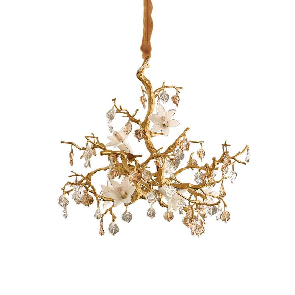 VERITY BLOOMING CRYSTAL CANDELABRA