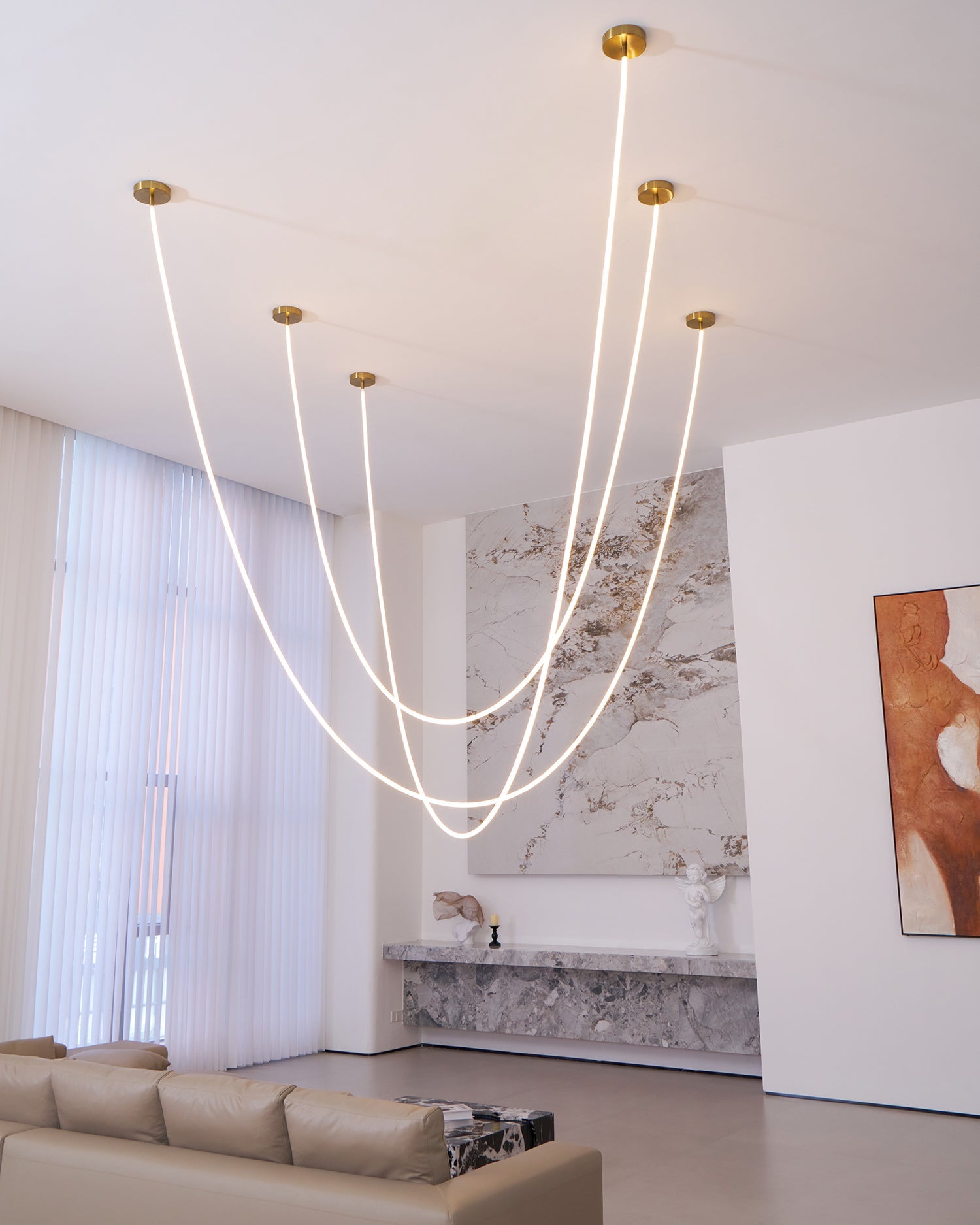 WINTHROP MODERN RIBBON LED HANGING LIGHT