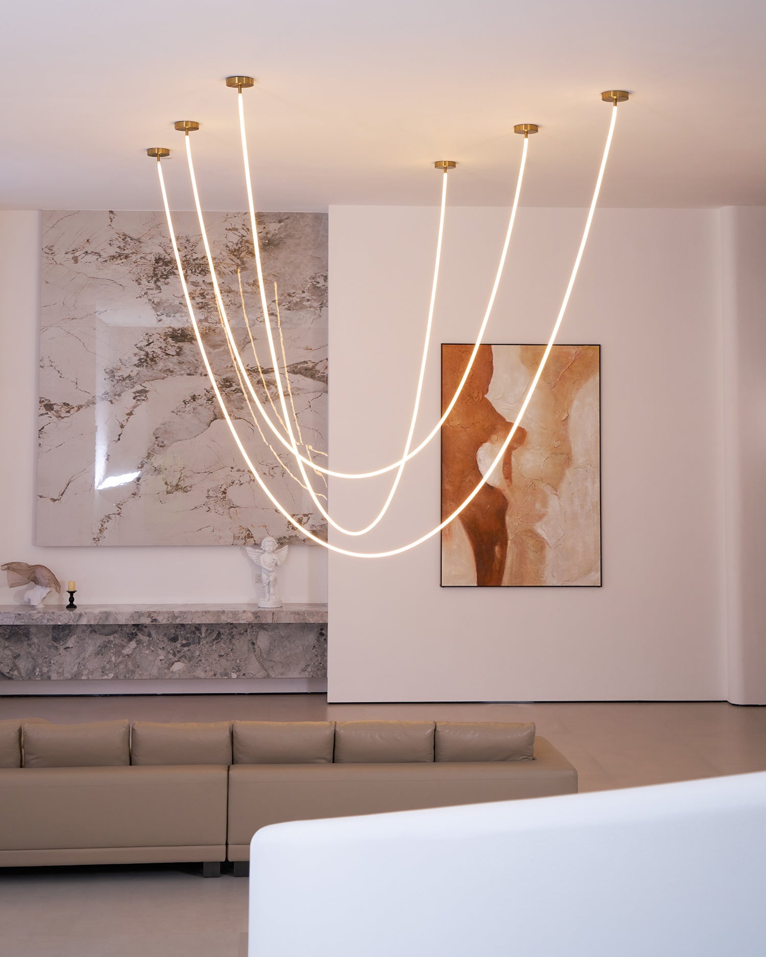 WINTHROP MODERN RIBBON LED HANGING LIGHT
