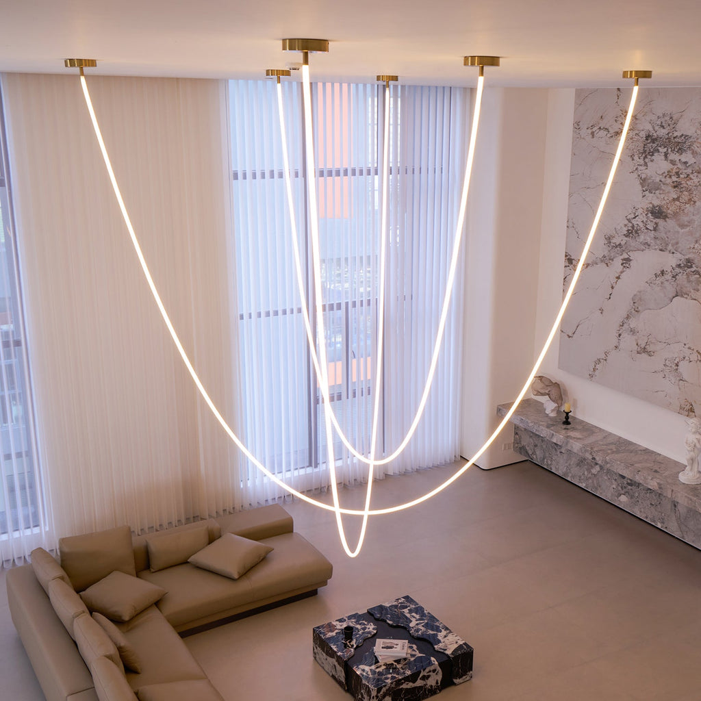 WINTHROP MODERN RIBBON LED HANGING LIGHT