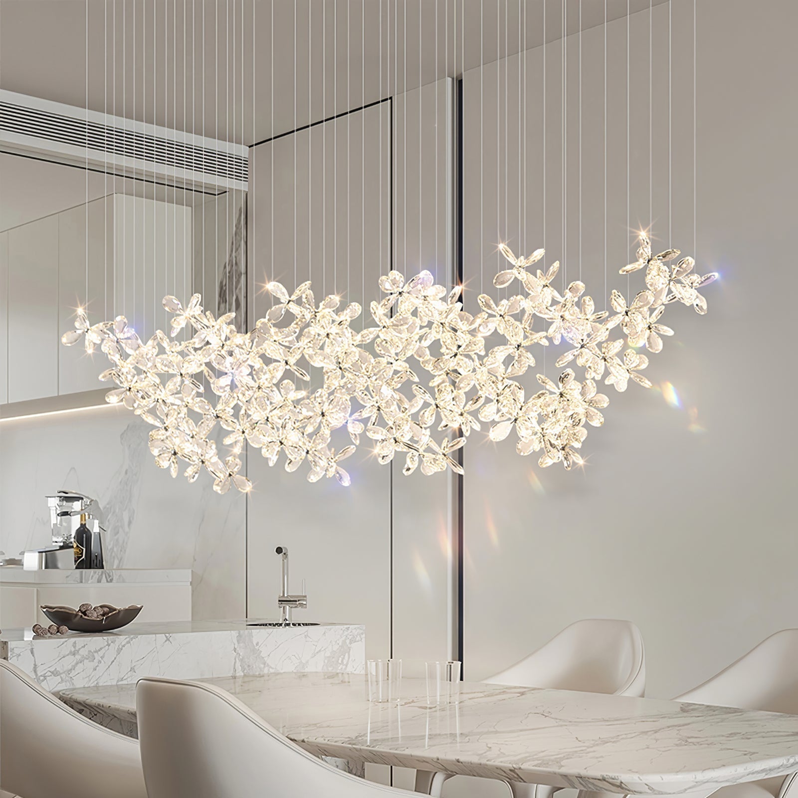 HEATHCLIFF AERIAL BUTTERFLY LIGHTING INSTALLATION