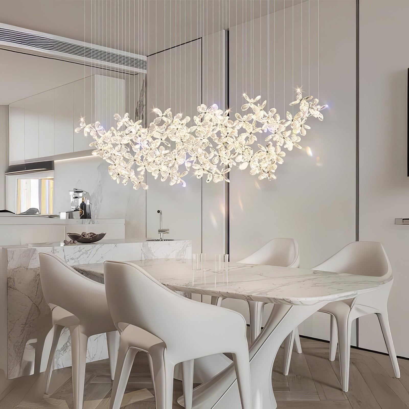 HEATHCLIFF AERIAL BUTTERFLY LIGHTING INSTALLATION