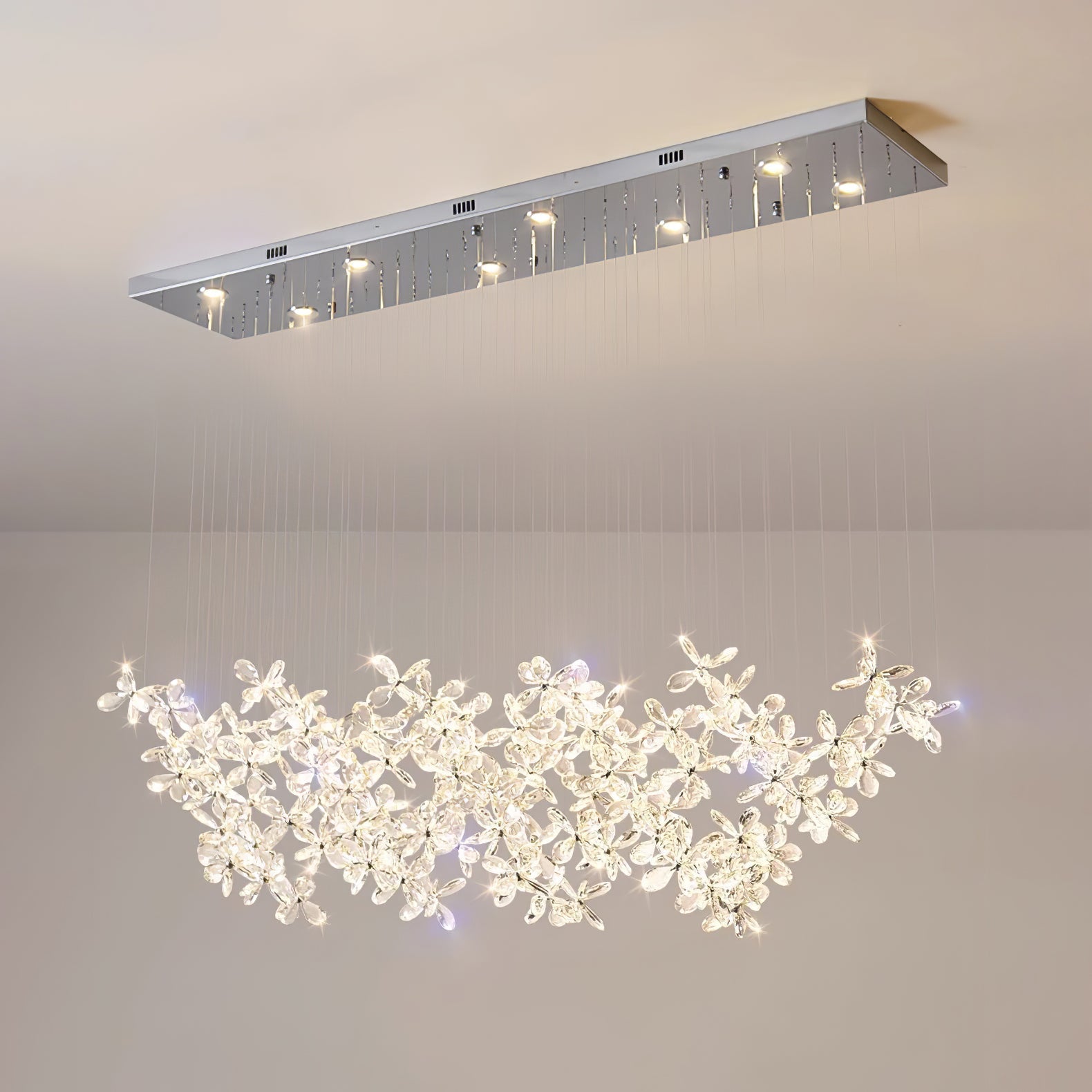 HEATHCLIFF AERIAL BUTTERFLY LIGHTING INSTALLATION