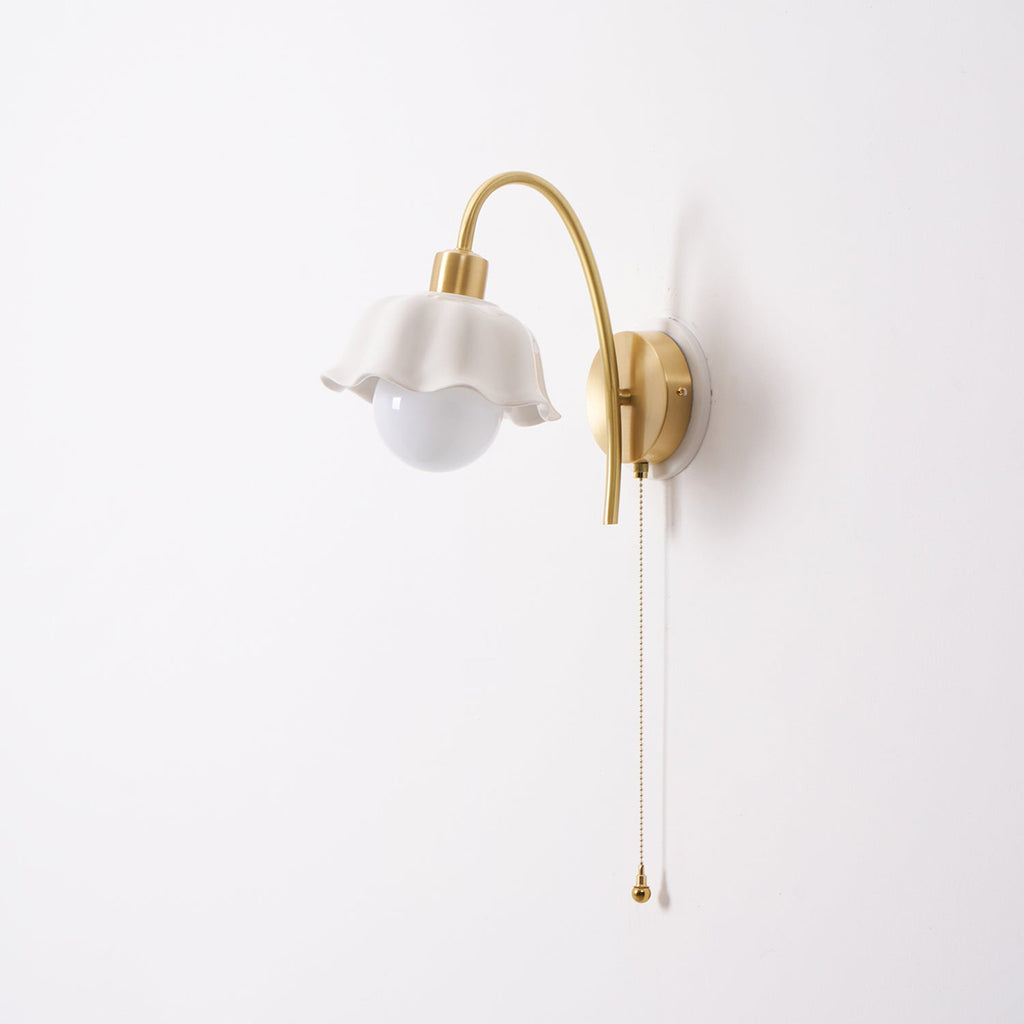 THISTLE BLOOM CERAMIC WALL SCONCE