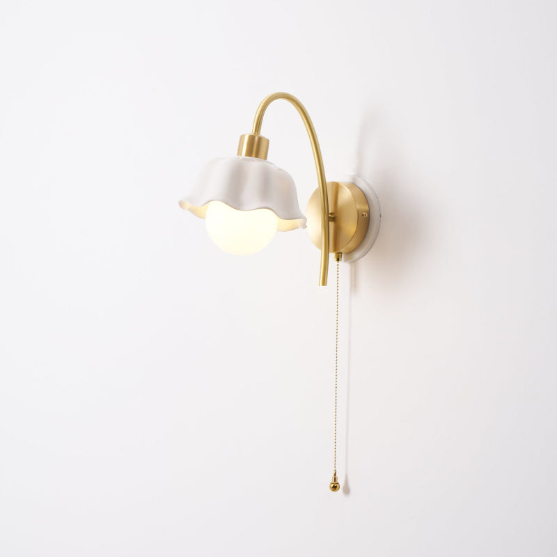 THISTLE BLOOM CERAMIC WALL SCONCE