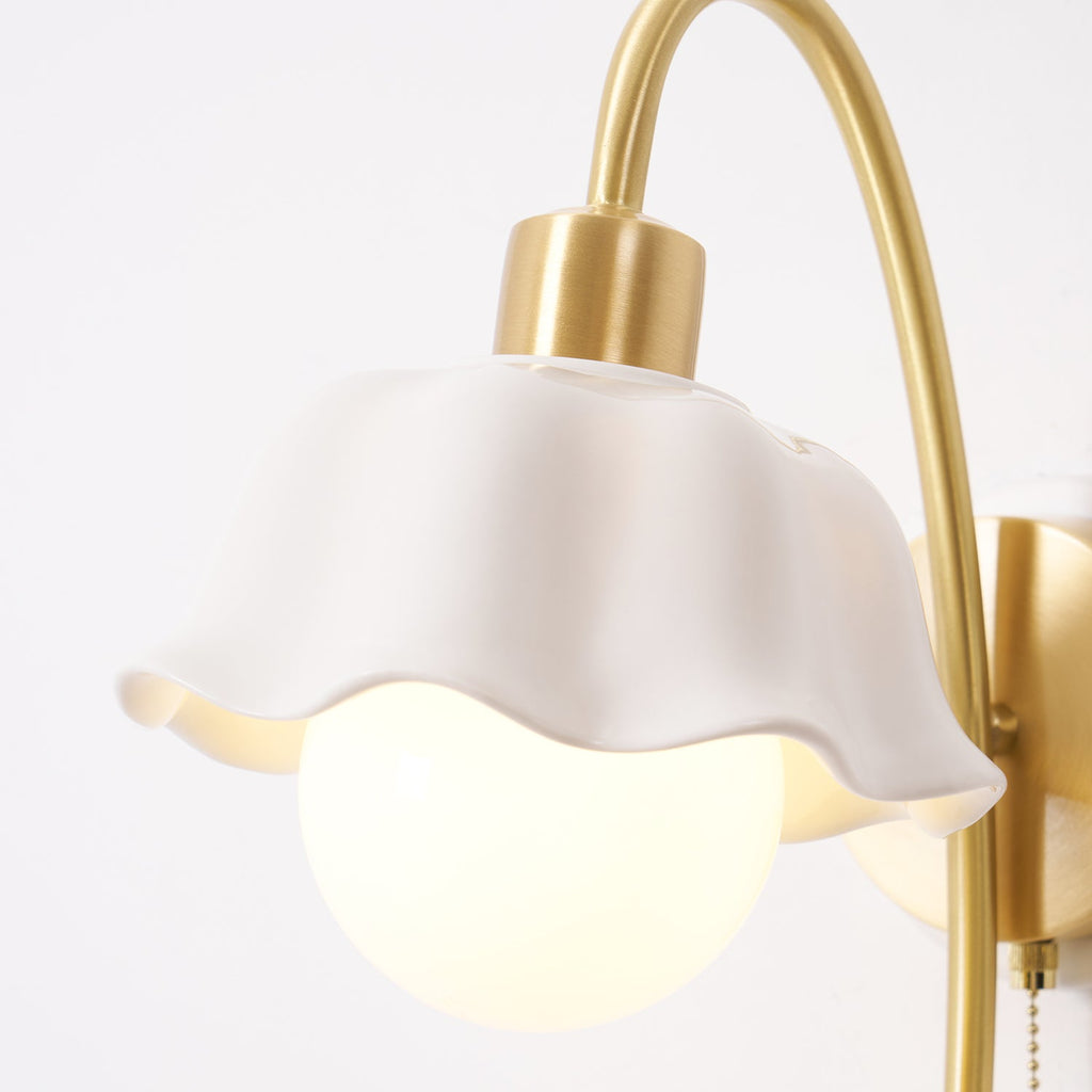 THISTLE BLOOM CERAMIC WALL SCONCE