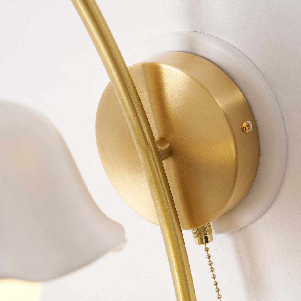 THISTLE BLOOM CERAMIC WALL SCONCE