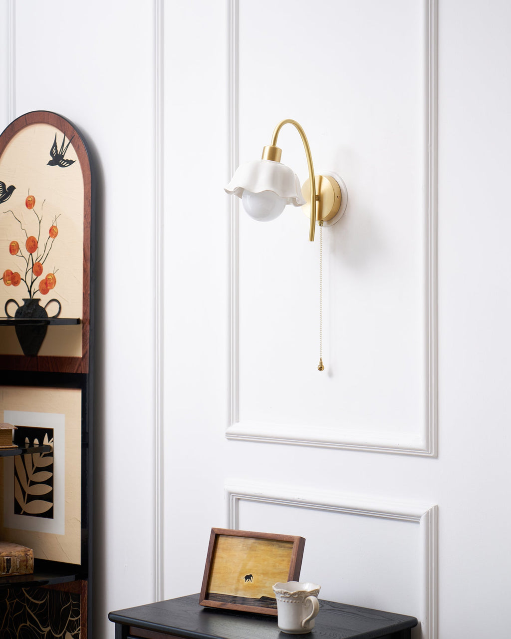 THISTLE BLOOM CERAMIC WALL SCONCE