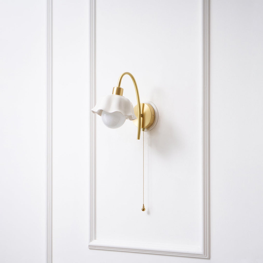 THISTLE BLOOM CERAMIC WALL SCONCE