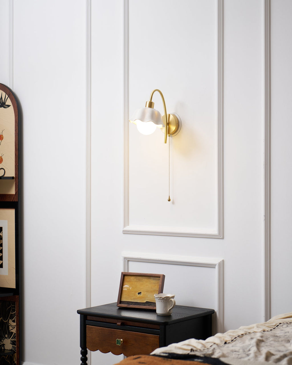 THISTLE BLOOM CERAMIC WALL SCONCE