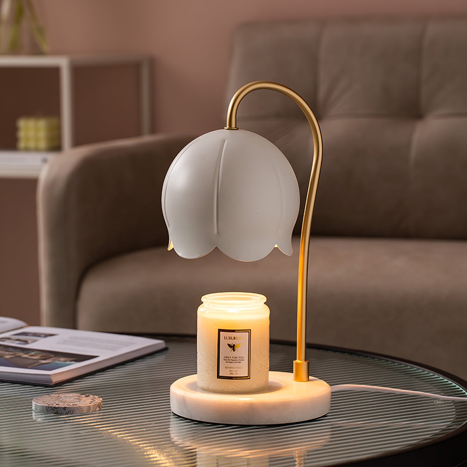 HEATHCLIFF FLORAL ILLUMINATION LANTERN