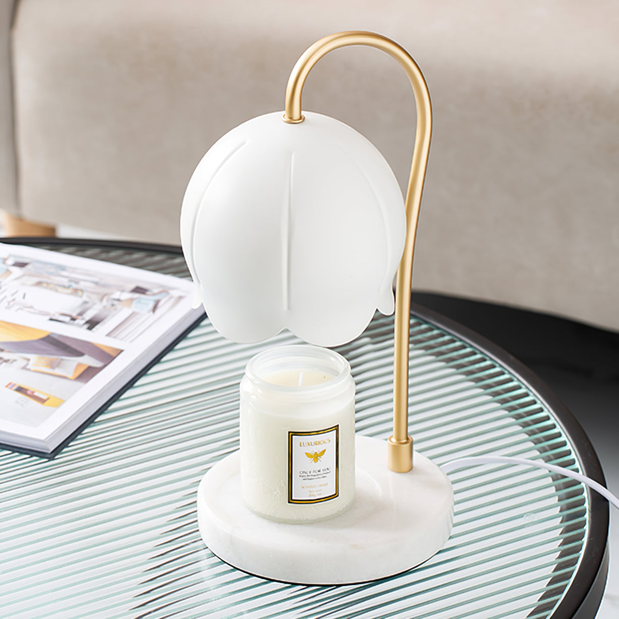 HEATHCLIFF FLORAL ILLUMINATION LANTERN
