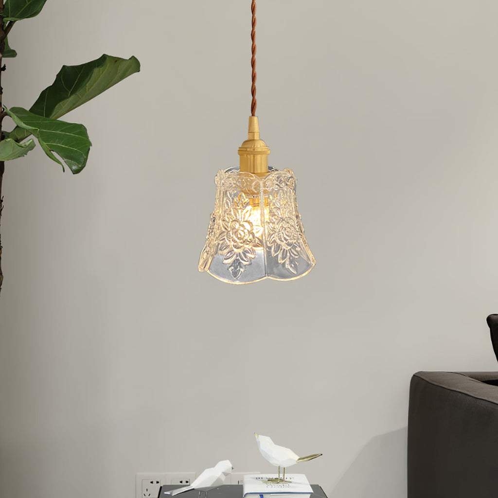 FLORENCE PETAL CRYSTAL HANGING LAMP