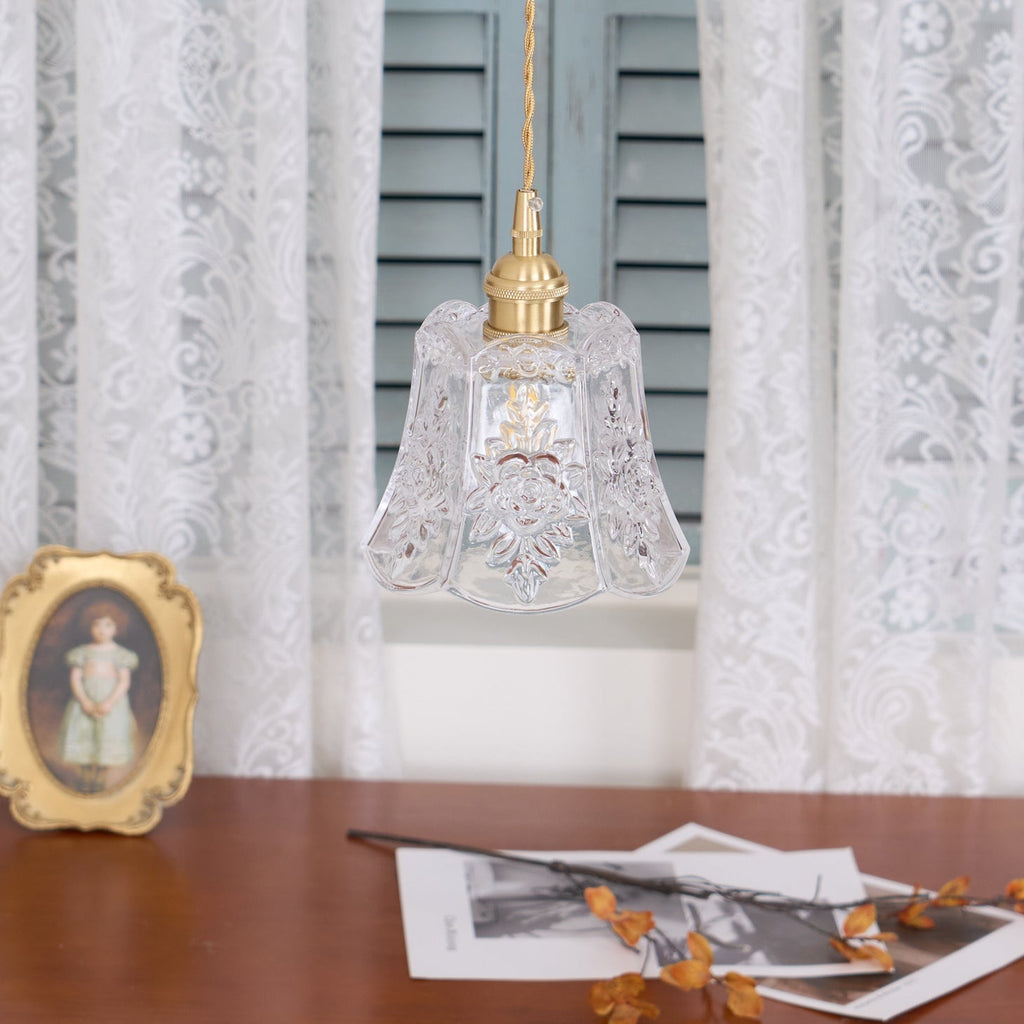 FLORENCE PETAL CRYSTAL HANGING LAMP