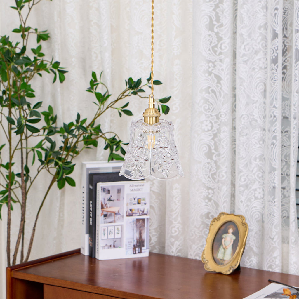 FLORENCE PETAL CRYSTAL HANGING LAMP