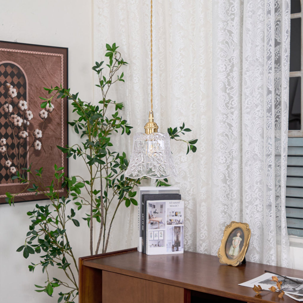 FLORENCE PETAL CRYSTAL HANGING LAMP