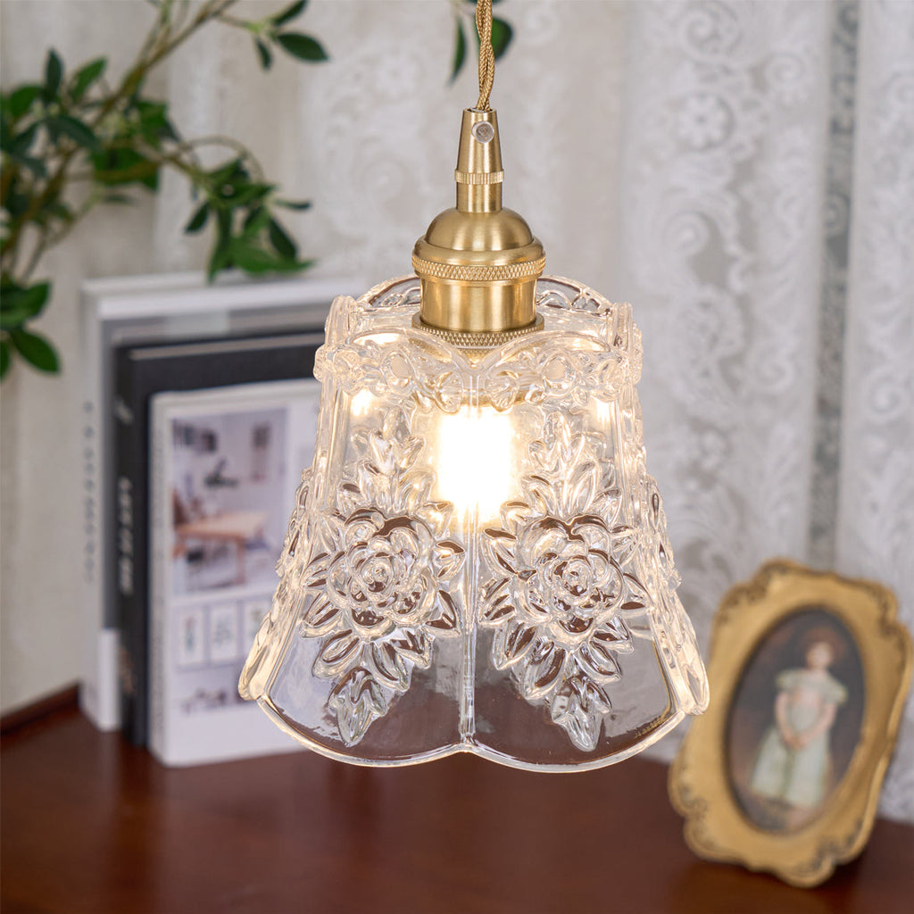 FLORENCE PETAL CRYSTAL HANGING LAMP