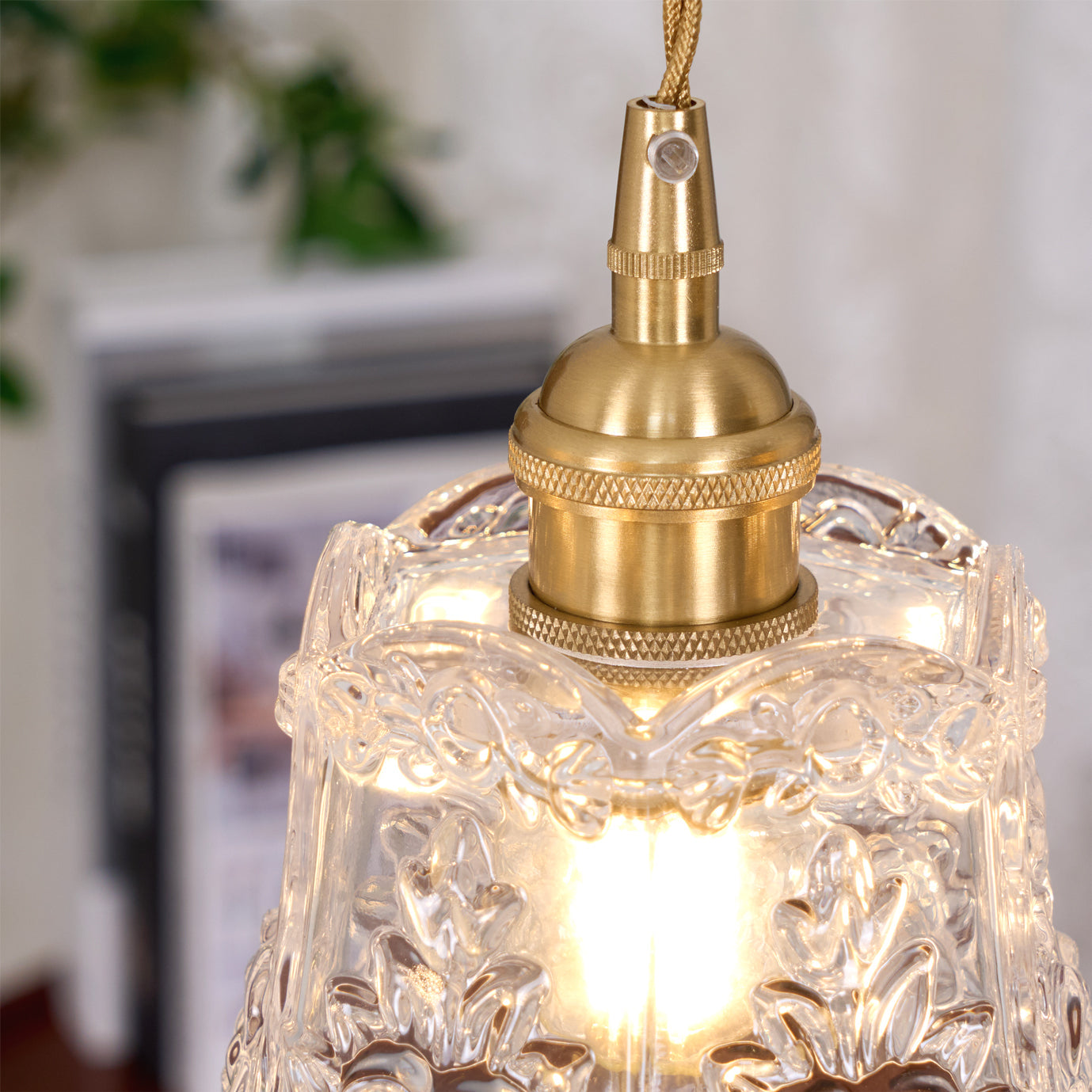 FLORENCE PETAL CRYSTAL HANGING LAMP