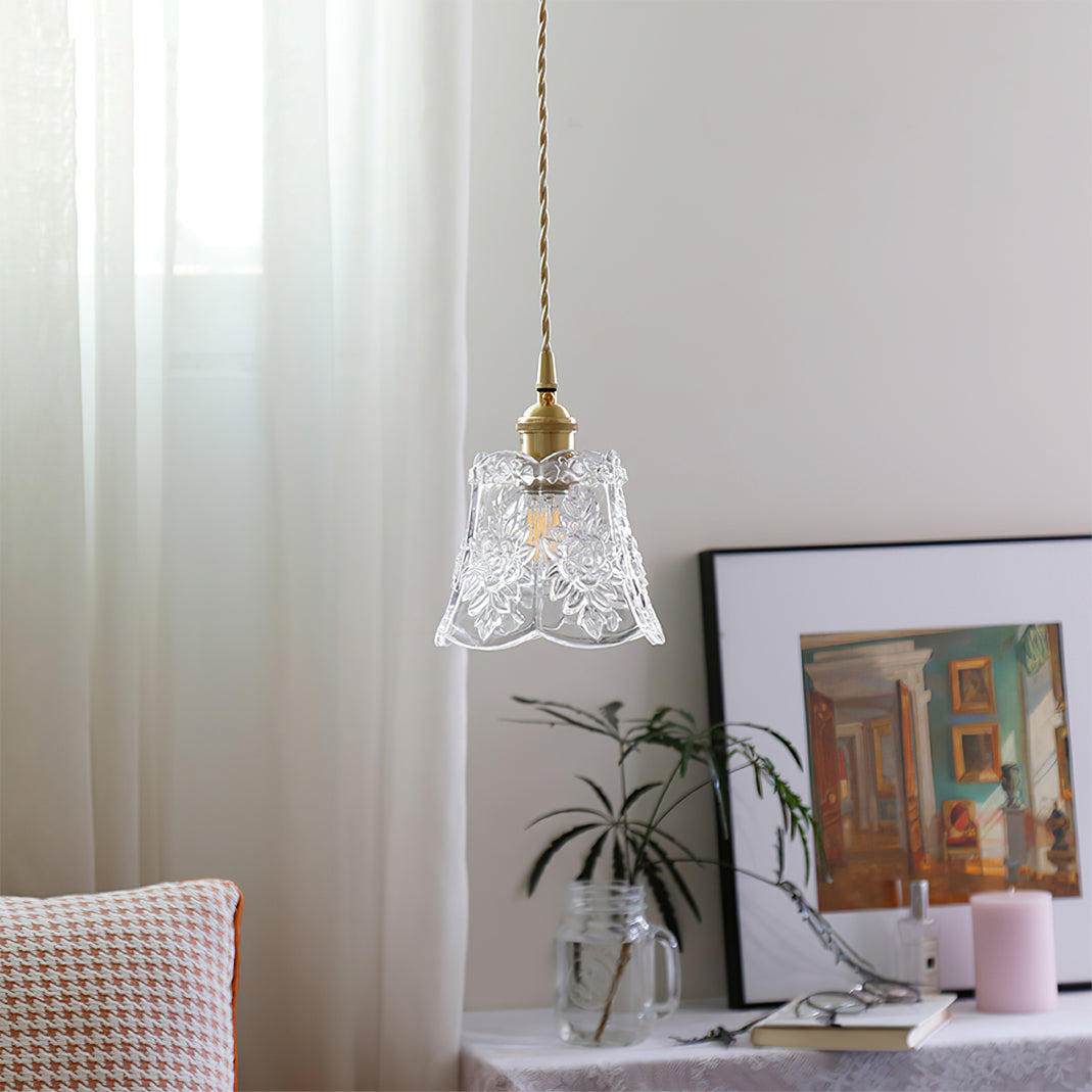 FLORENCE PETAL CRYSTAL HANGING LAMP