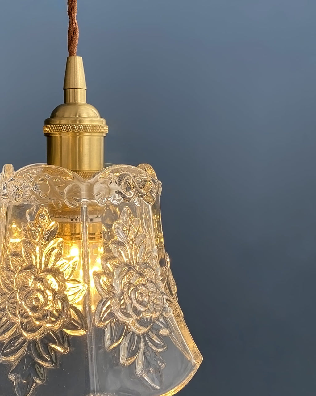 FLORENCE PETAL CRYSTAL HANGING LAMP