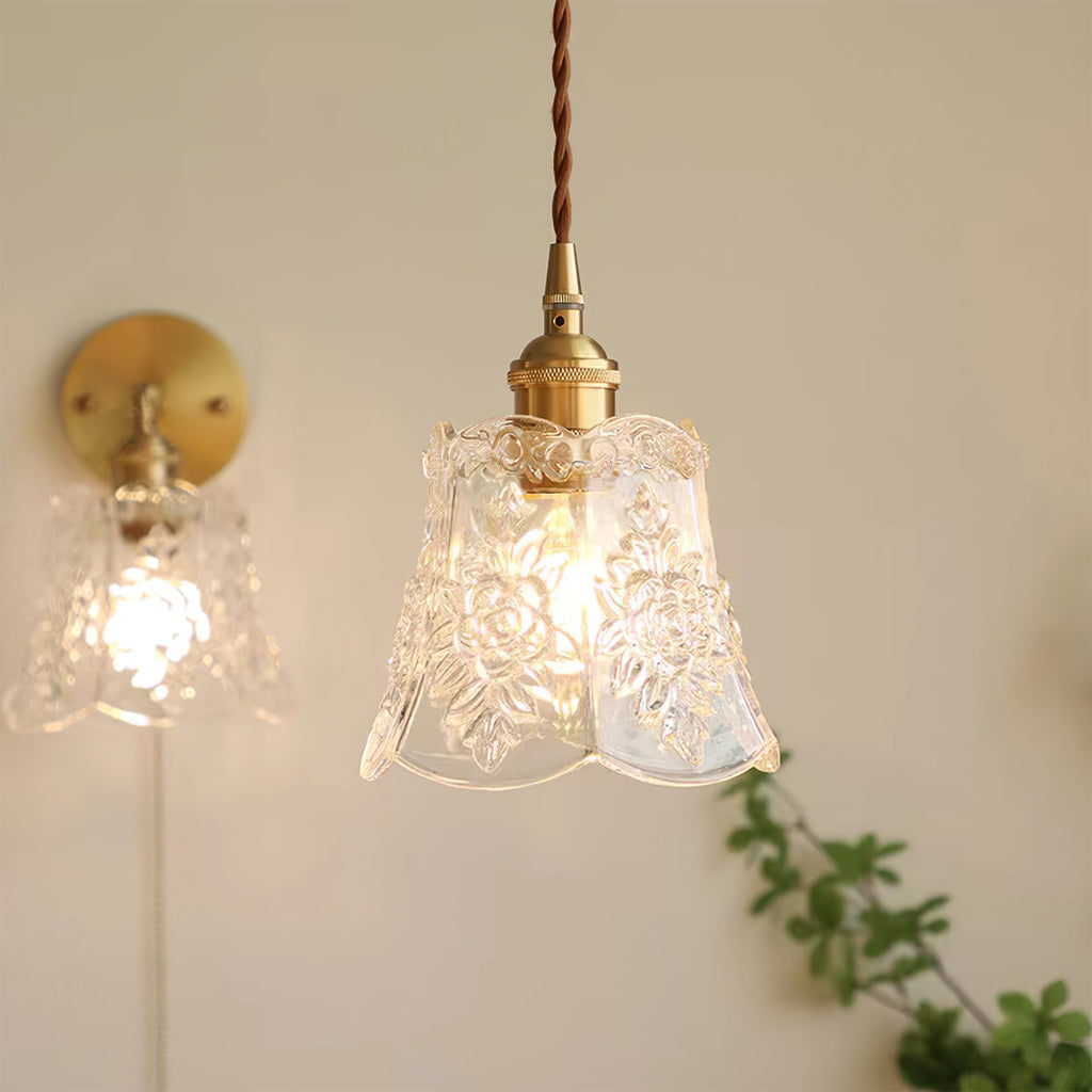 FLORENCE PETAL CRYSTAL HANGING LAMP