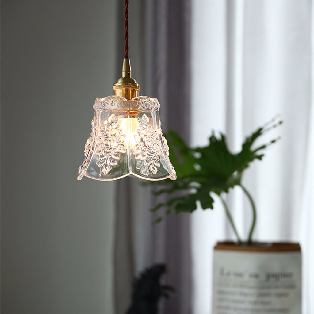 FLORENCE PETAL CRYSTAL HANGING LAMP