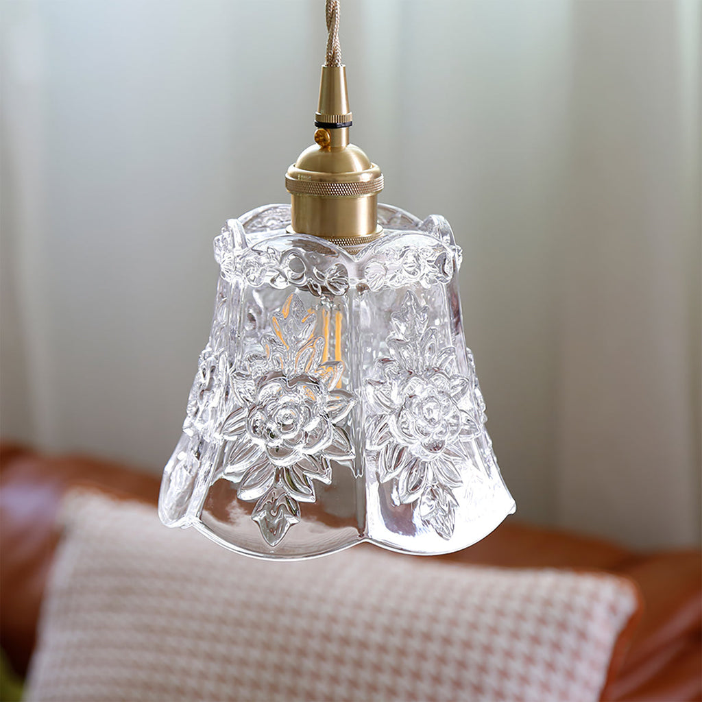 FLORENCE PETAL CRYSTAL HANGING LAMP