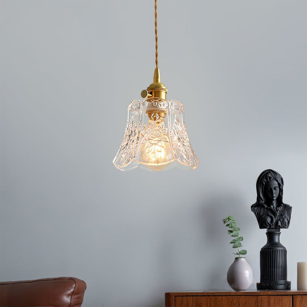 FLORENCE PETAL CRYSTAL HANGING LAMP