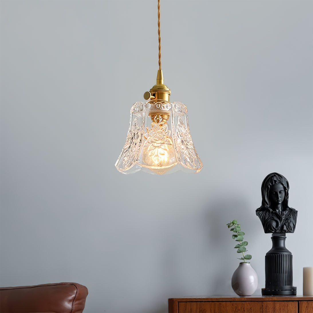 FLORENCE PETAL CRYSTAL HANGING LAMP