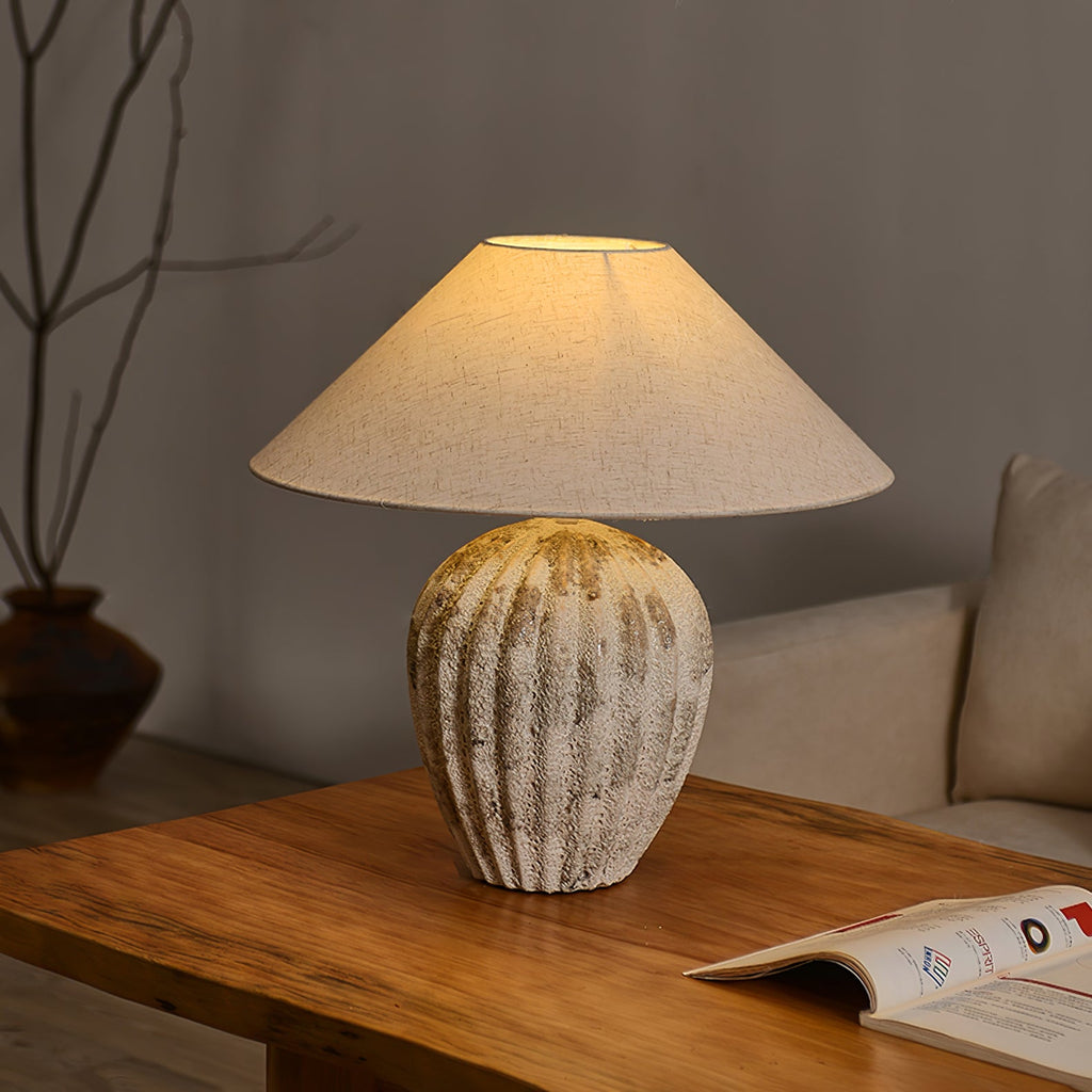 WINTHROP RIBBED CERAMIC ILLUMINATOR