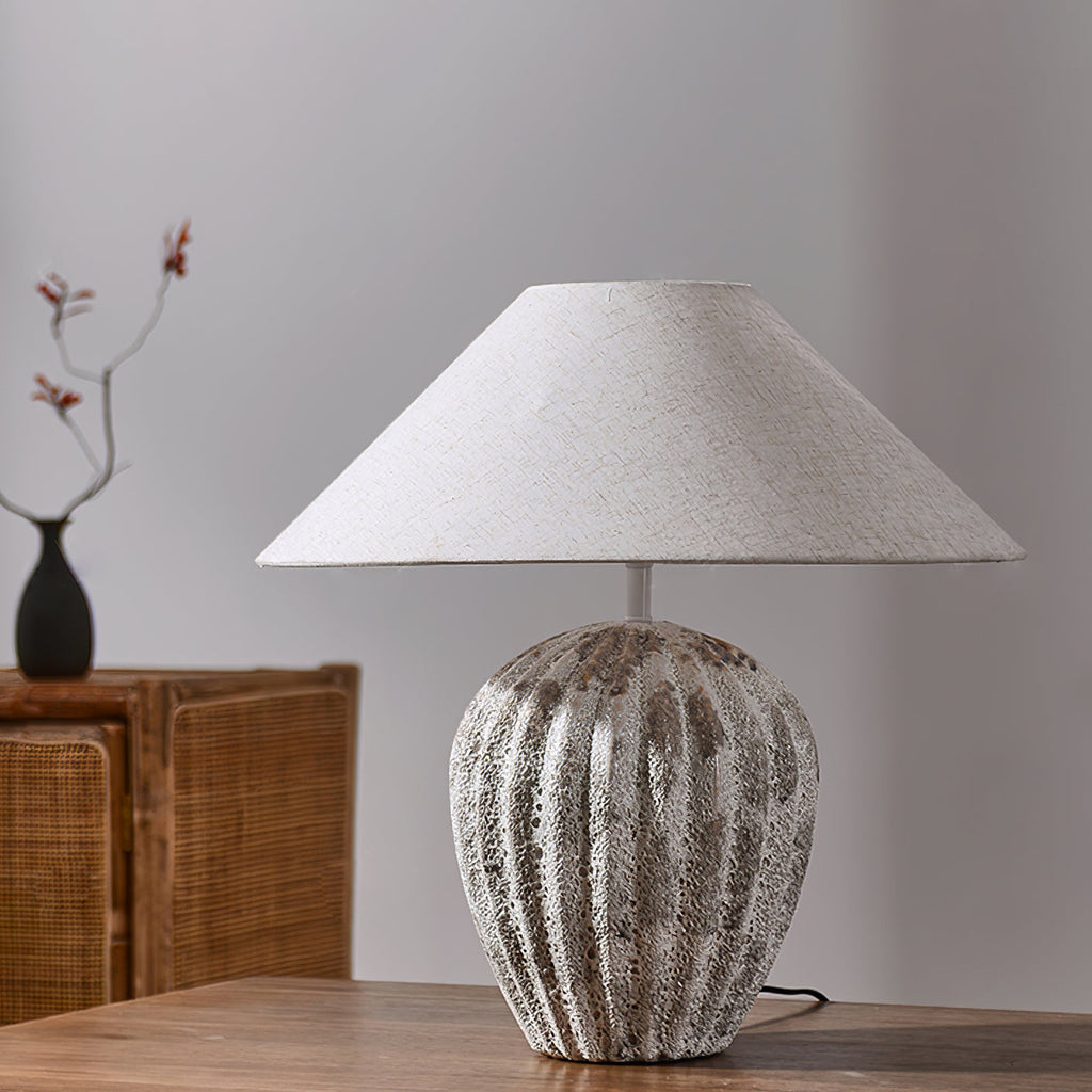 WINTHROP RIBBED CERAMIC ILLUMINATOR