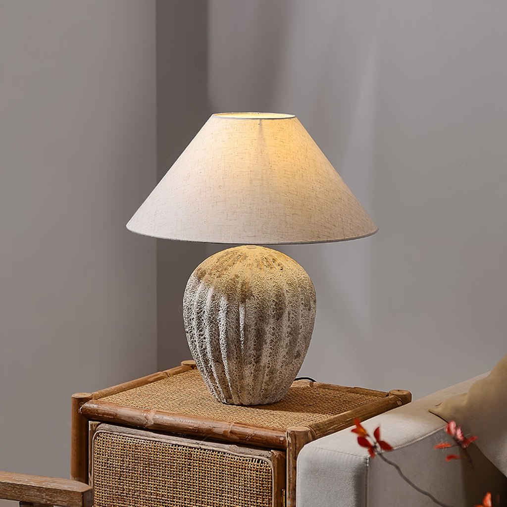 WINTHROP RIBBED CERAMIC ILLUMINATOR