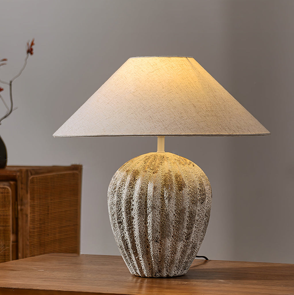 WINTHROP RIBBED CERAMIC ILLUMINATOR