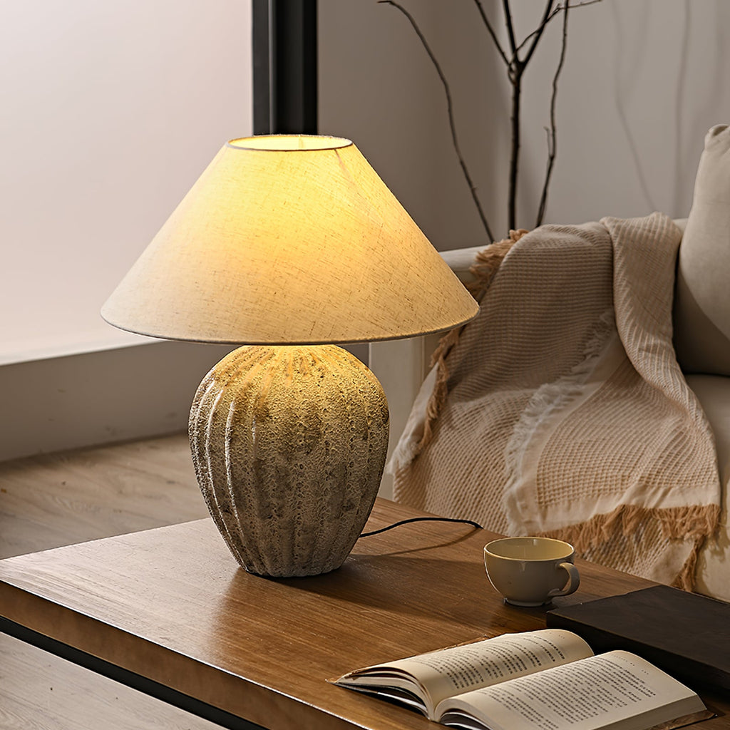 WINTHROP RIBBED CERAMIC ILLUMINATOR