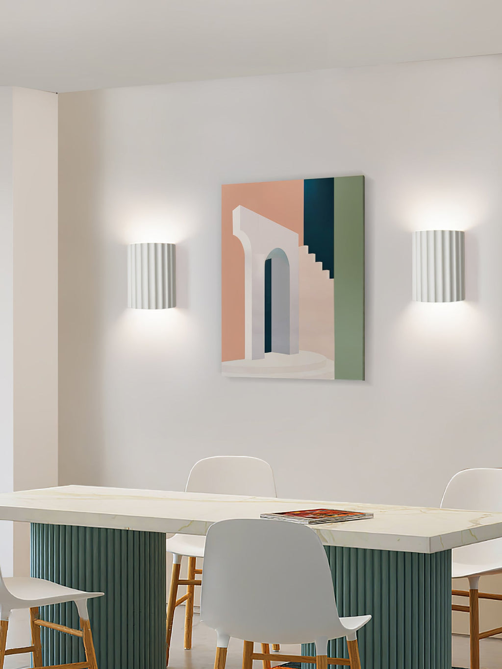 CARLETON FLUTED RESIN ILLUMINATOR